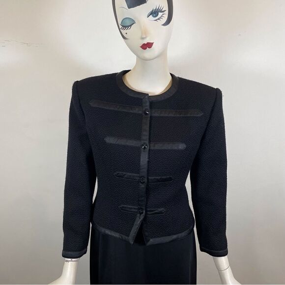 Guy Laroche 80s Wool Cropped Jacket - Picture 2 of 11